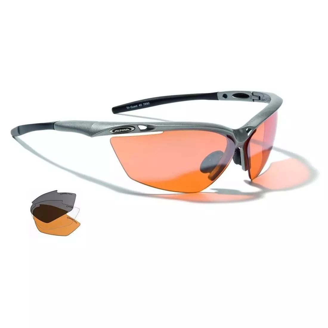 ALPINA TRI-GUARD50 - sportovní brýle - barva: Stříbrná