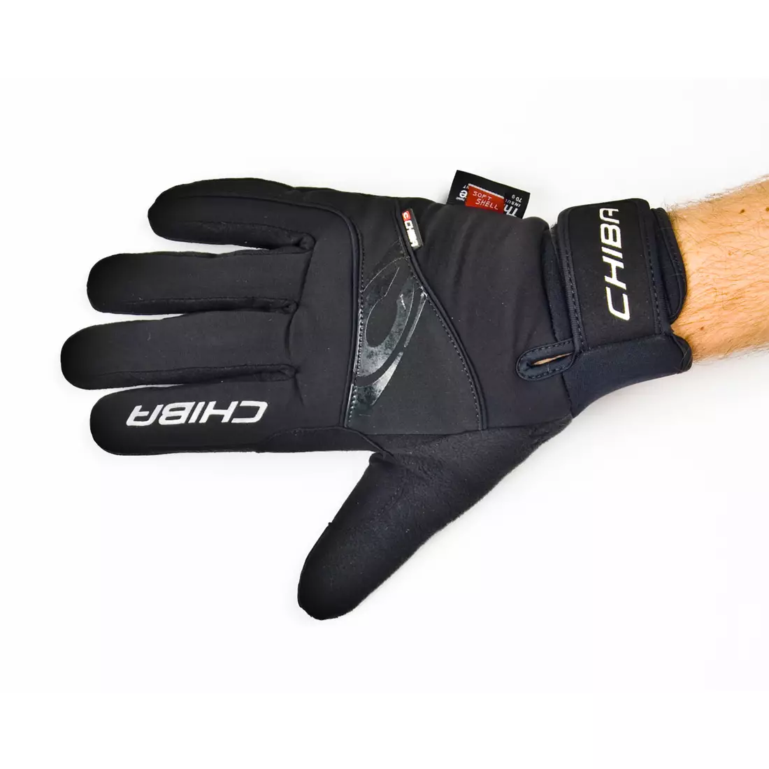 CHIBA CLASSIC zimní cyklistické rukavice, černá 31524