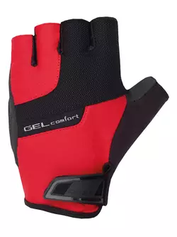 CHIBA GEL COMFORT cyklistické rukavice, červené, 3040518