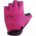 CHIBA LADY SUPER LIGHT dámské cyklistické rukavice růžové barvy