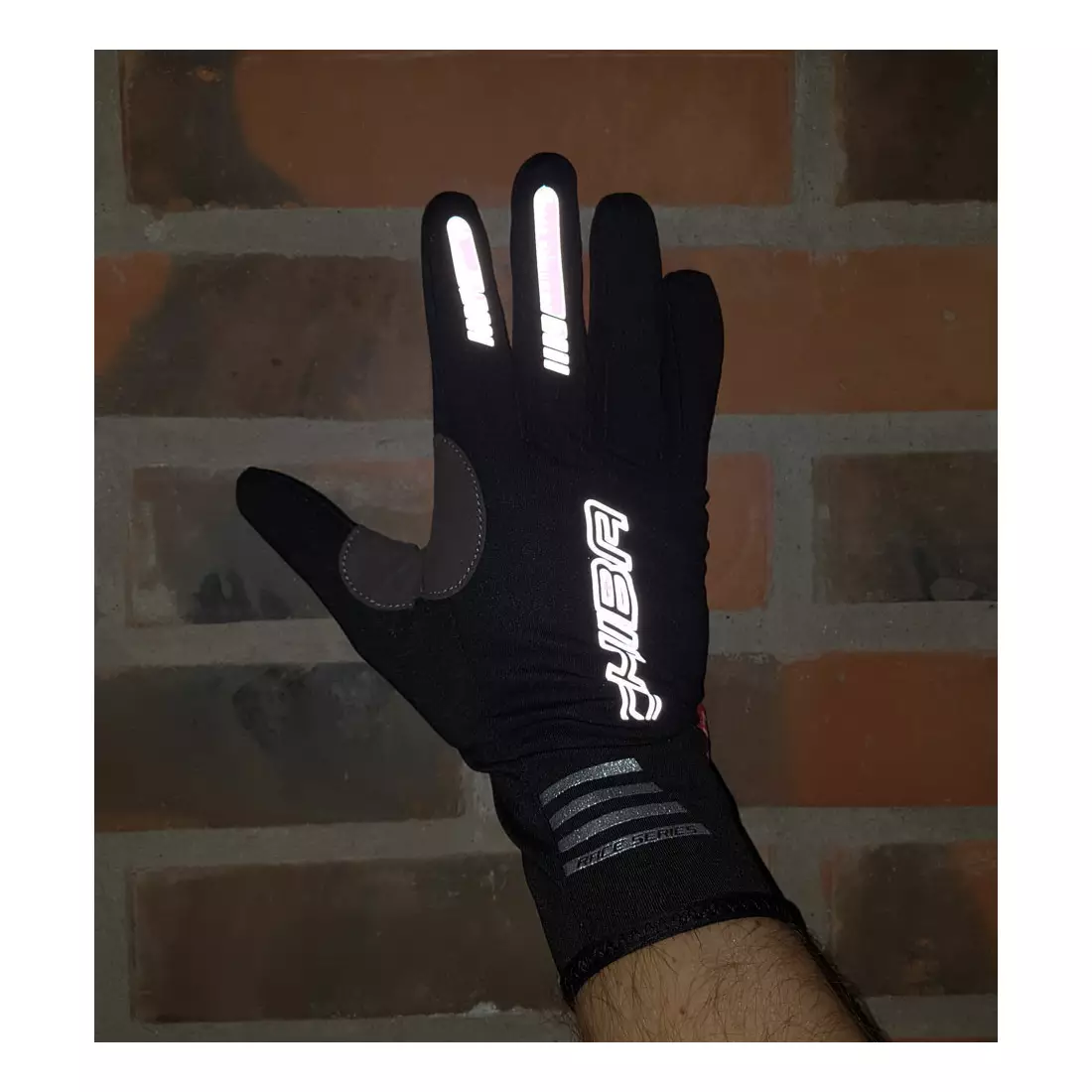 CHIBA WIND PRO cyklistické rukavice, zimní, černé 31566