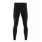 CRAFT RADIATE pánské běžecké kalhoty, nezateplené, černé 1905388-999000