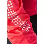 CRAFT REFLECTIVE ZIP 1905499-452000 dámské běžecké tričko s dlouhým rukávem růžové