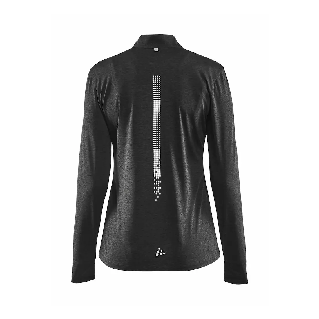 CRAFT REFLECTIVE ZIP 1905499-998000 dámské běžecké tričko s dlouhým rukávem černé