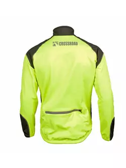 CROSSROAD FREEPORT zimní cyklistická bunda, fluor