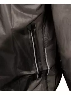 CROSSROAD RACE ultralehká nepromokavá cyklistická bunda, transparentní-černá