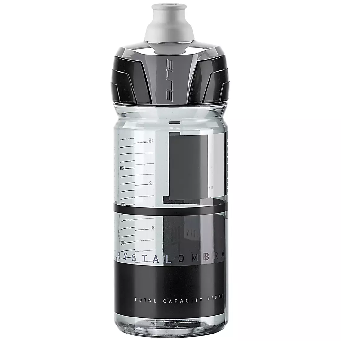Cyklistická láhev Elite Crystal Ombra Smoke - Grey Graphics 550 ml EL0150124 SS19