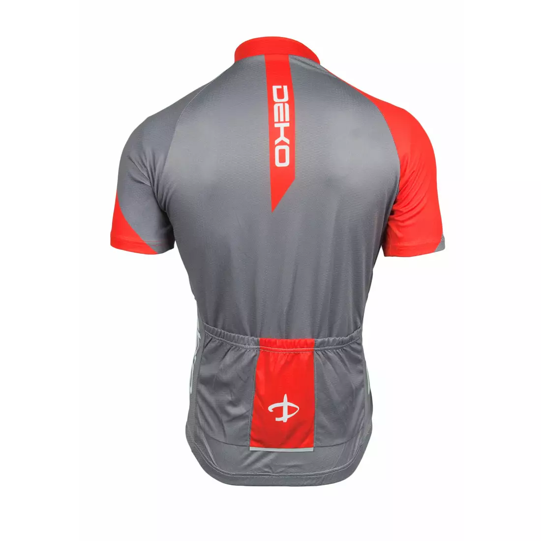 DEKO CHARCOAL - pánský cyklistický set: kraťasy + dres, černá, šedá a červená