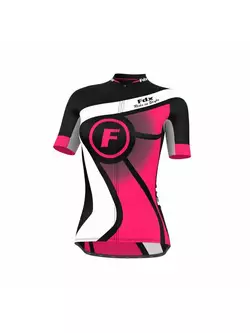 Dámský cyklistický dres FDX 1020, černo-růžový