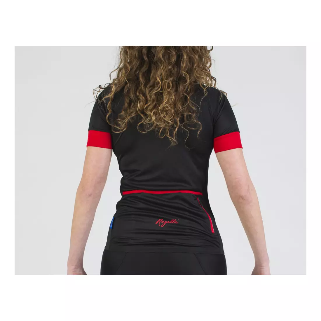 Dámský cyklistický dres ROGELLI MODESTA, černo-červený