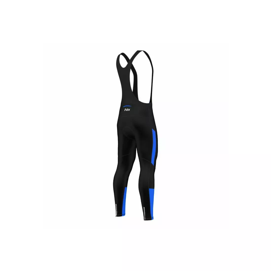 FDX 1220 zateplené cyklistické kalhoty na kolo, Černá a modrá