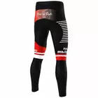 FDX 1800 zateplené cyklistické kalhoty na kolo, Černá červená