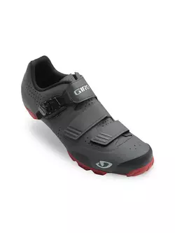 GIRO PRIVATEER R - MTB cyklistické boty, šedé a červené