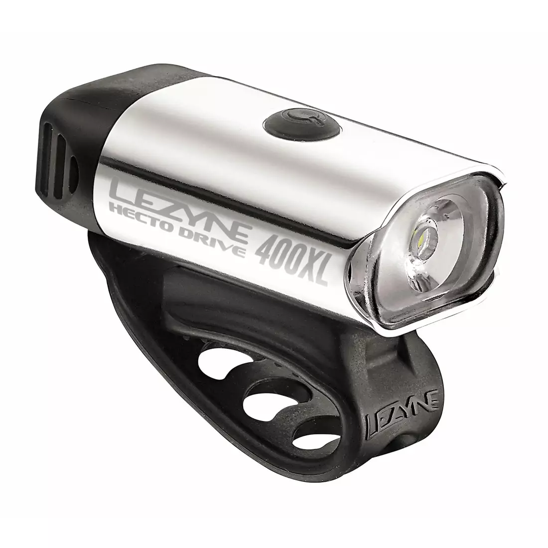Přední světlomet LEZYNE HECTO DRIVE 400XL 400 lumenů, USB stříbrný (NOVINKA) LZN-1-LED-9F-V406