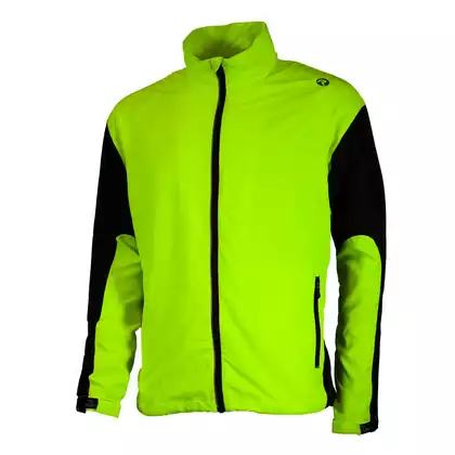 ROGELLI RUN DRUMMOND - pánská lehká běžecká bunda, barva: fluór