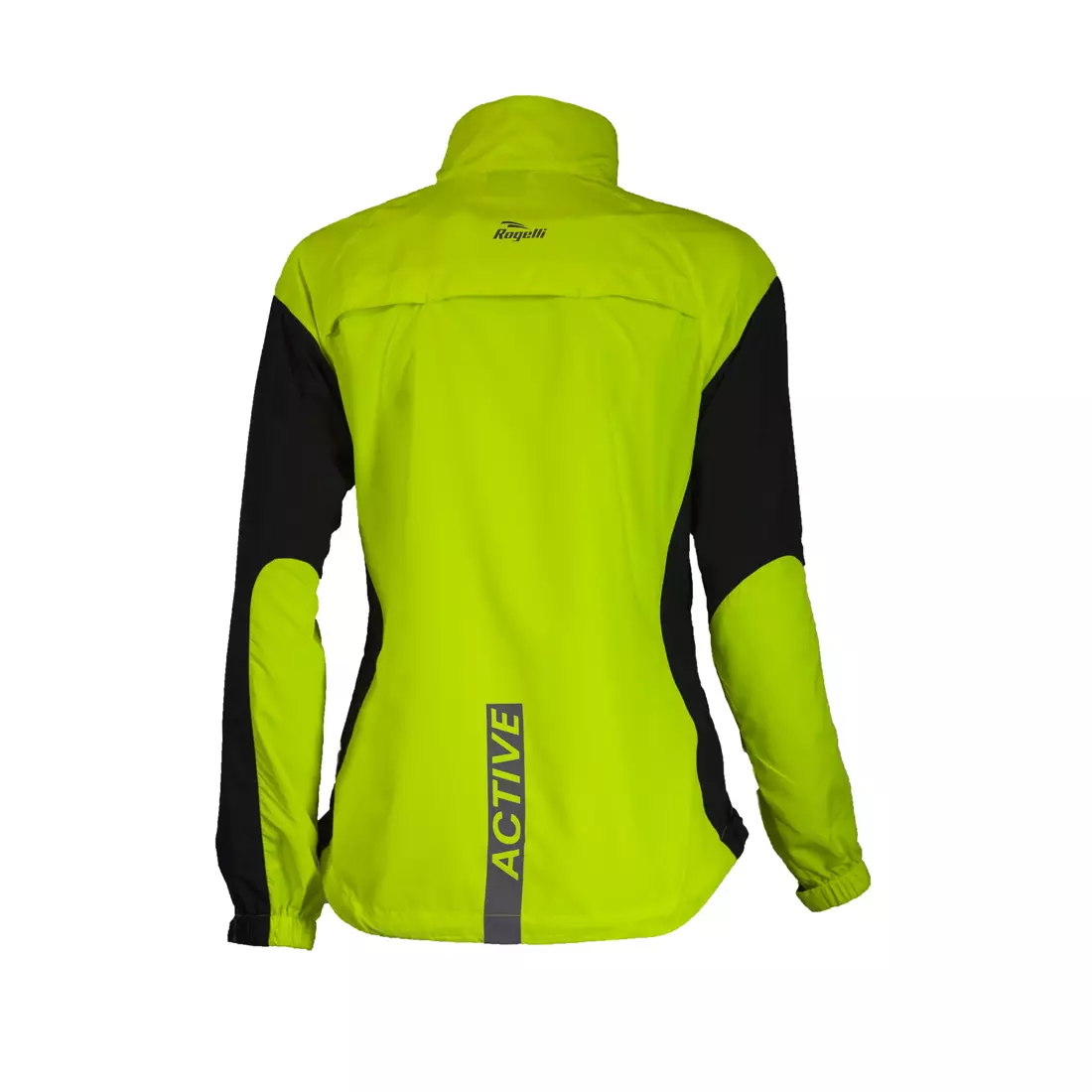 ROGELLI RUN ELVI 820.254- dámská ultralehká běžecká bunda, fluorově černá