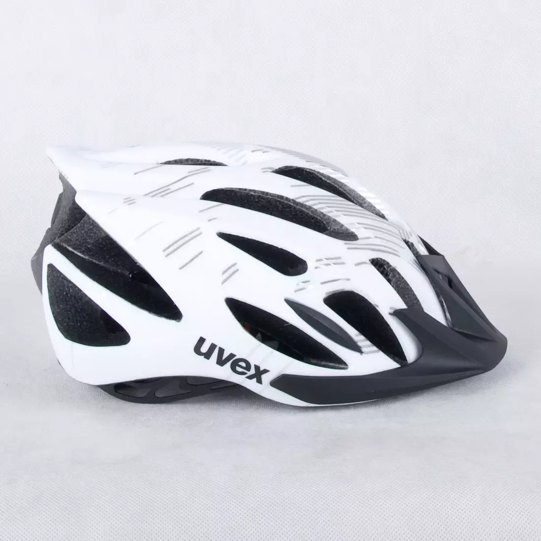 UVEX cyklistická přilba FLASH, Černý a bílý, 41096602 
