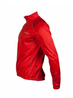 Zimní cyklistická bunda CROSSROAD ROCKFORD, softshellová, červená