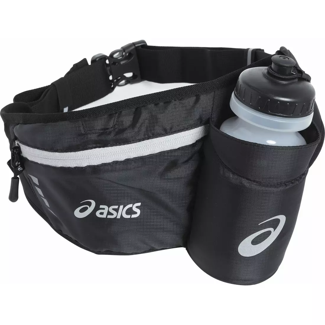 ASICS 611836-9090 – běžecký pás s lahví na vodu, běžecký pás – barva: černá