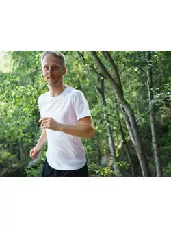 ROGELLI RUN PROMOTION pánské sportovní tričko s krátkým rukávem, bílá