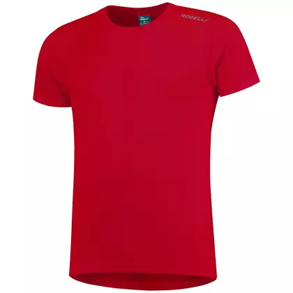 ROGELLI RUN PROMOTION pánské sportovní tričko s krátkým rukávem, červené