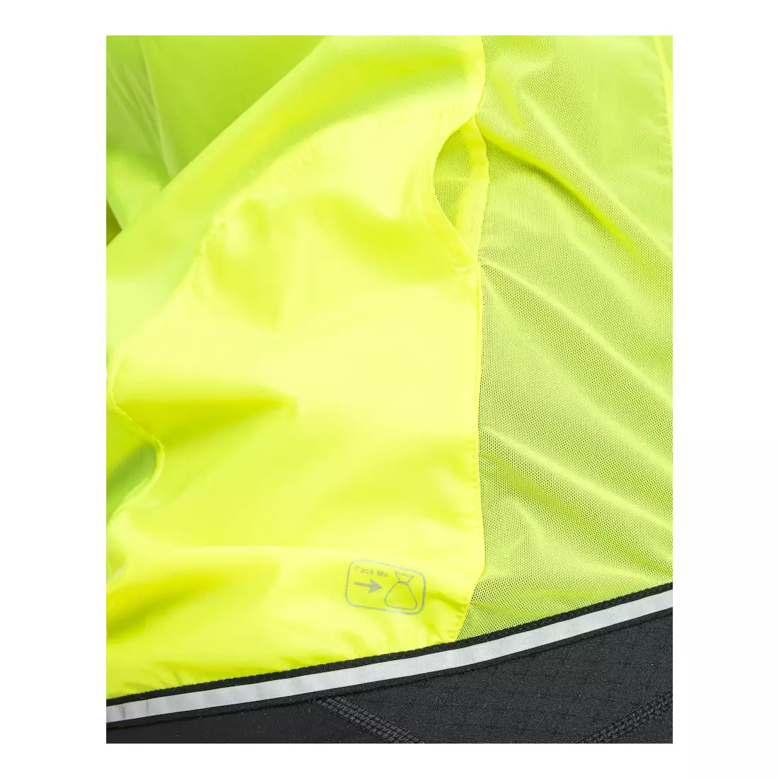 CRAFT LITHE ultralehká cyklistická větrovka, fluorově žlutá 1906086-851999