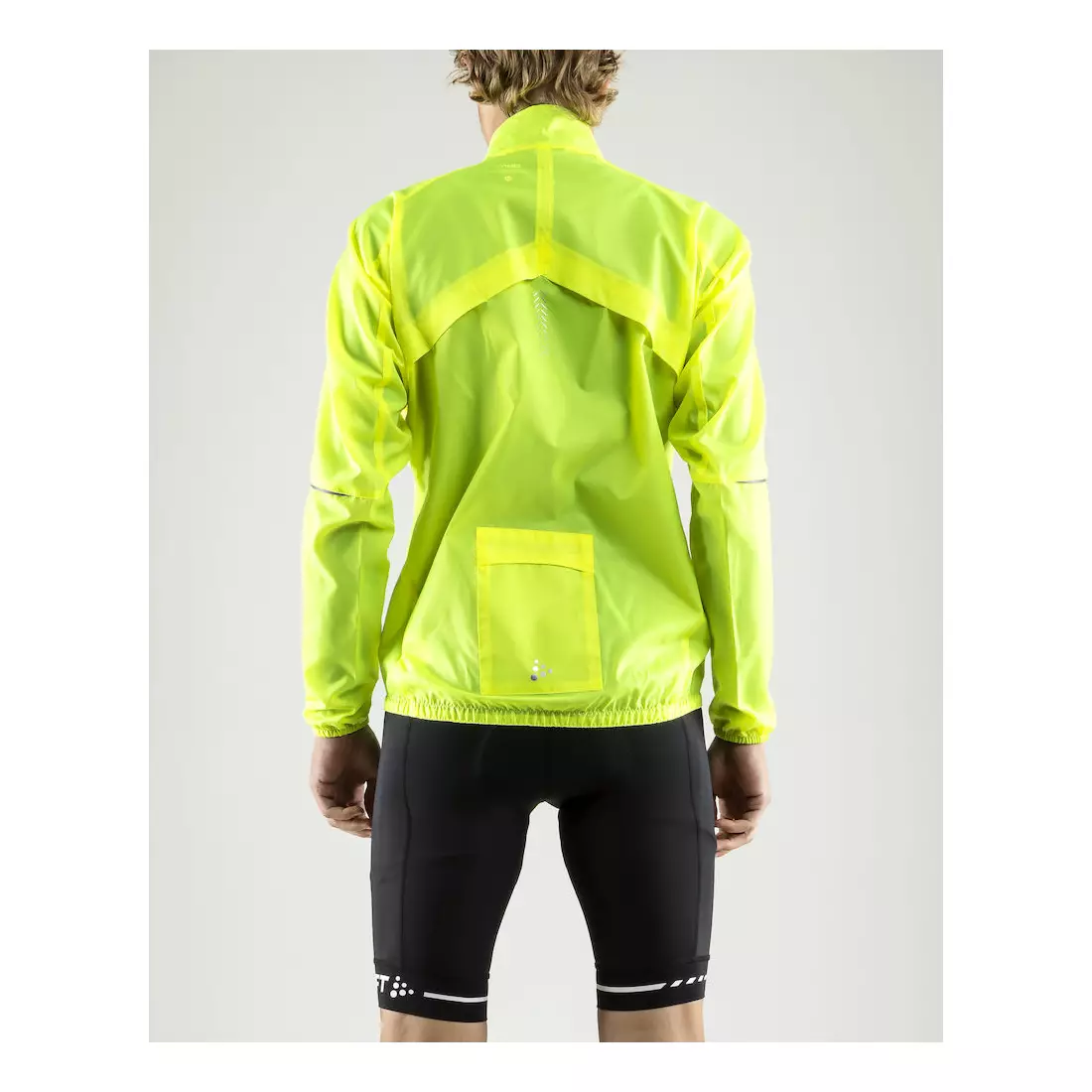 CRAFT Mist Wind JKT pánská cyklistická bunda, větrovka 1906093-851999, fluor