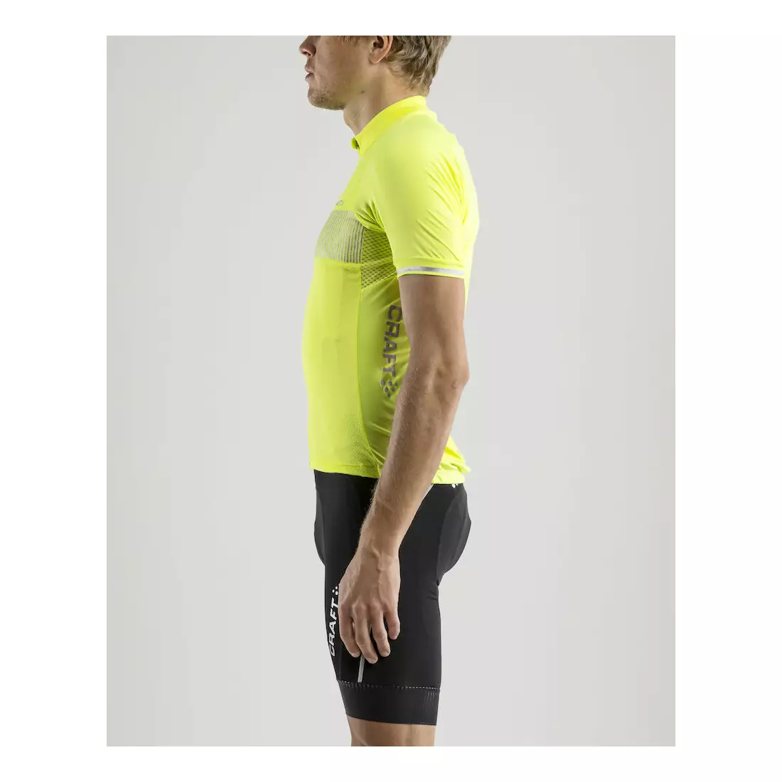 CRAFT Verve Glow pánský cyklistický dres, fluorově žlutý, 1904995-2809