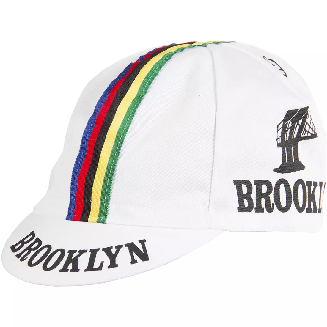 Cyklistická čepice GIORDANA SS18 - Brooklyn - Bílá s páskou GI-S6-COCA-BROK-WHIT jedna velikost