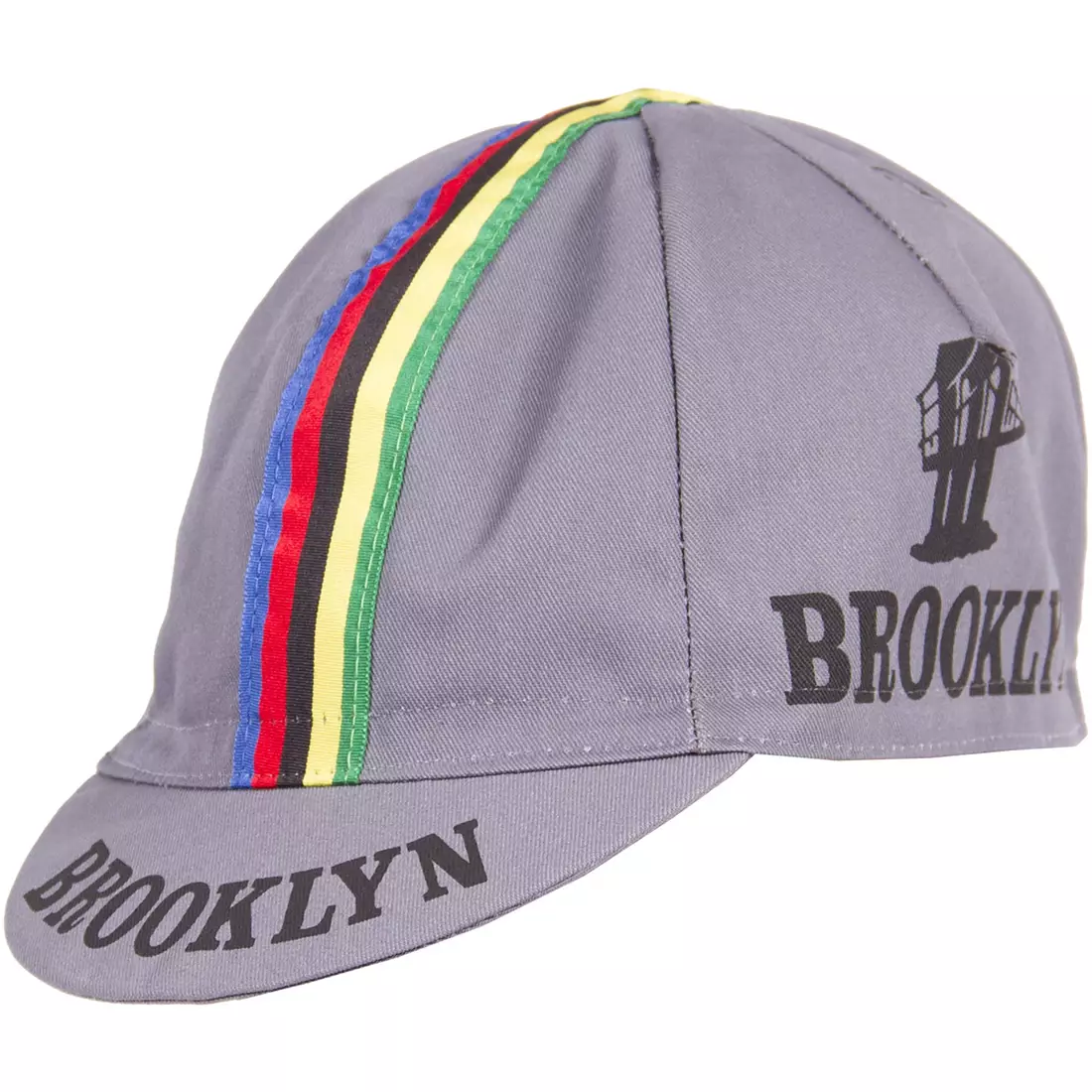 Cyklistická čepice GIORDANA SS18 - Brooklyn - Šedá s páskou GI-S6-COCA-BROK-GRAY jedna velikost