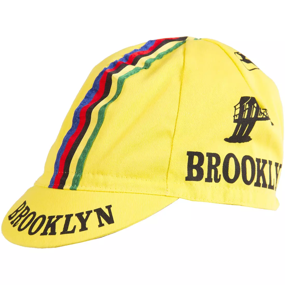 Cyklistická čepice GIORDANA SS18 - Brooklyn - Žlutá s páskou GI-S6-COCA-BROK-YELL jedna velikost