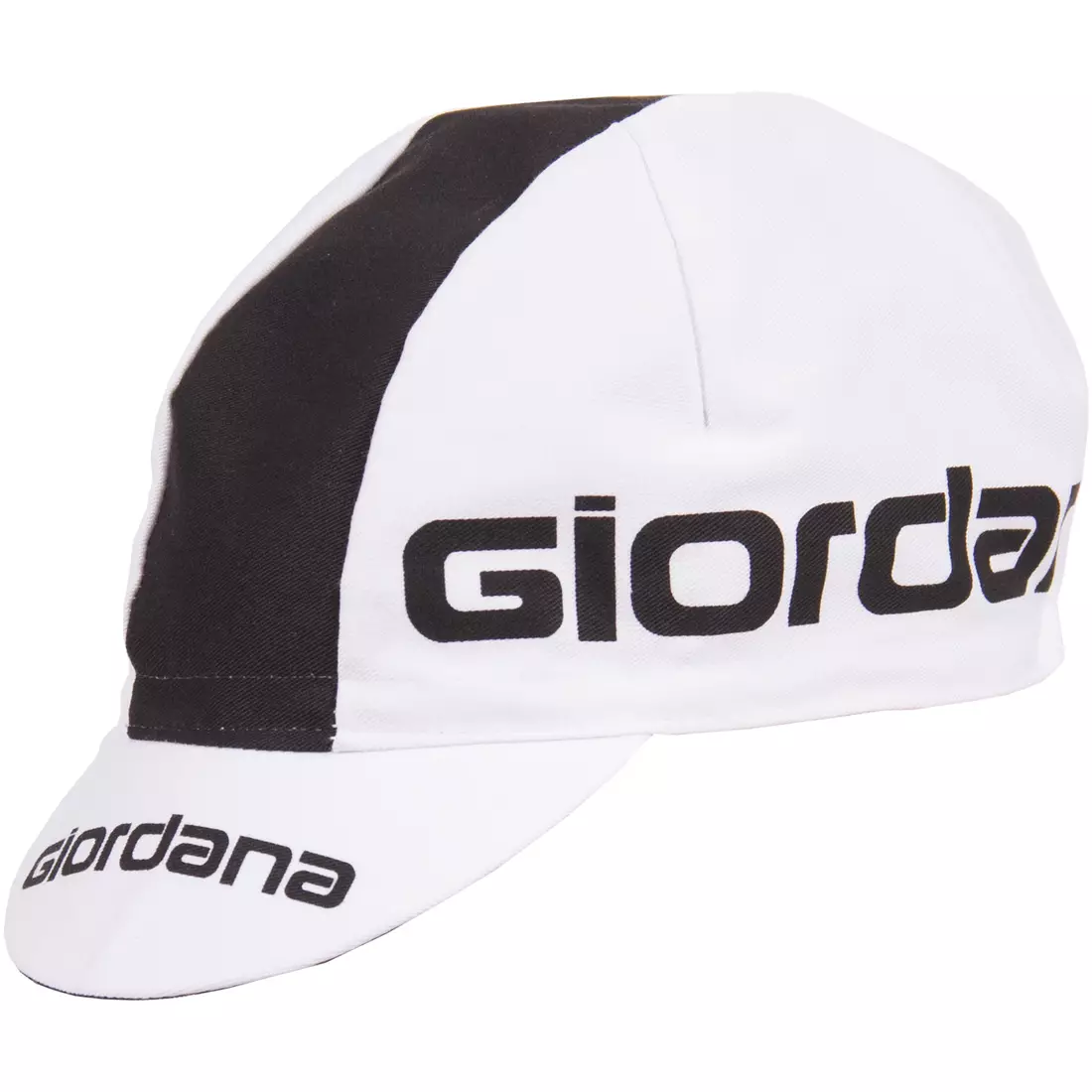 Cyklistická čepice GIORDANA SS18 - Logo Giordana - Bílá/Černá GI-S5-COCA-GIOR-WTBK jedna velikost