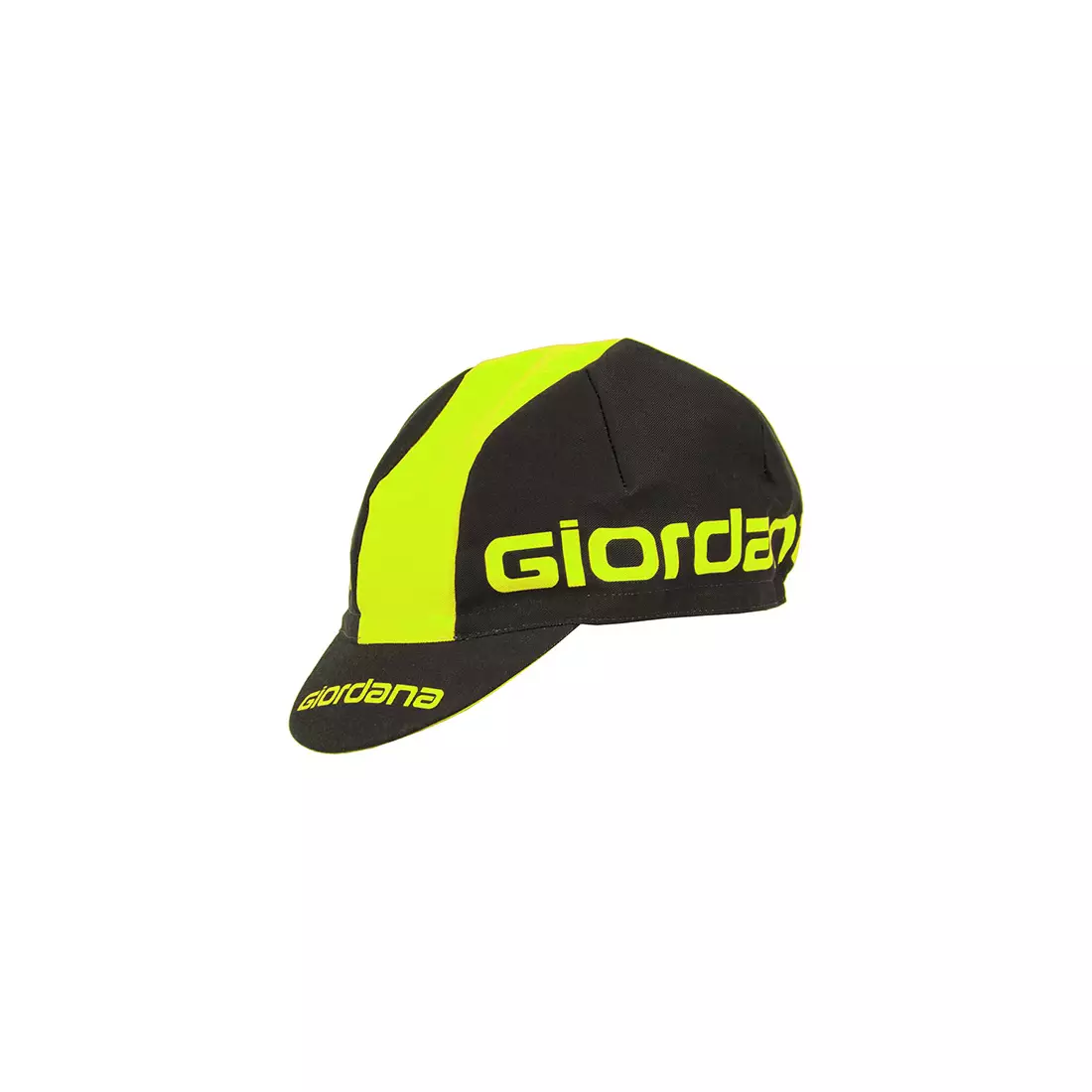 Cyklistická čepice GIORDANA SS18 - Logo Giordana - Černá/Fluo žlutá GI-S5-COCA-GIOR-BKYL jedna velikost