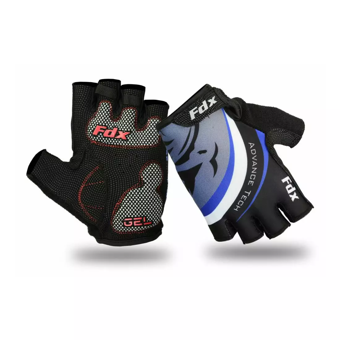 Cyklistické rukavice FDX 1060 černo-modré