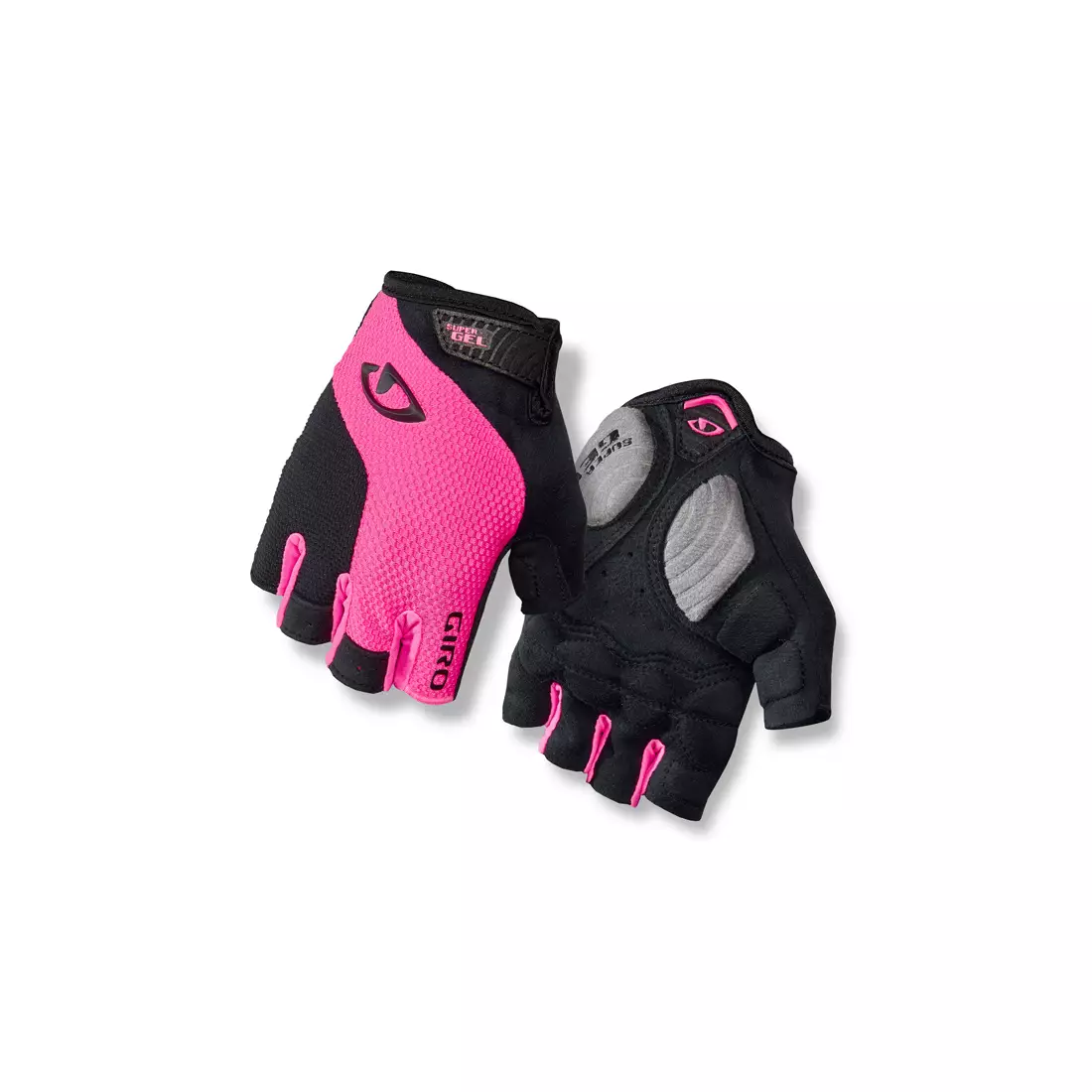 Dámské cyklistické rukavice GIRO STRADAMASSA supergel, černo-růžové