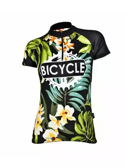 Dámský cyklistický dres MikeSPORT DESIGN FLOWER BIKE