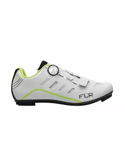 FLR F-22 silniční cyklistická obuv, bílý fluor