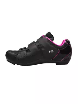 FLR F-35 dámské silniční cyklistické boty, černé a růžové