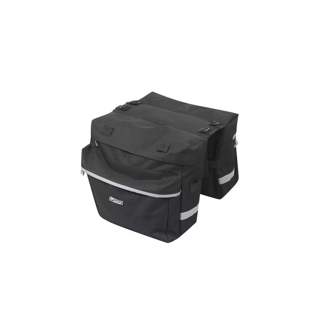 FORCE Dvojitá zavazadlová taška 2x 10L Černá