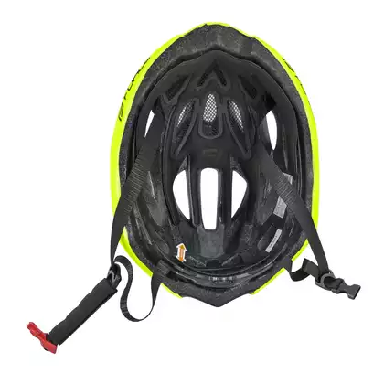 FORCE SAURUS cyklistická helma SAURUS fluorově černá