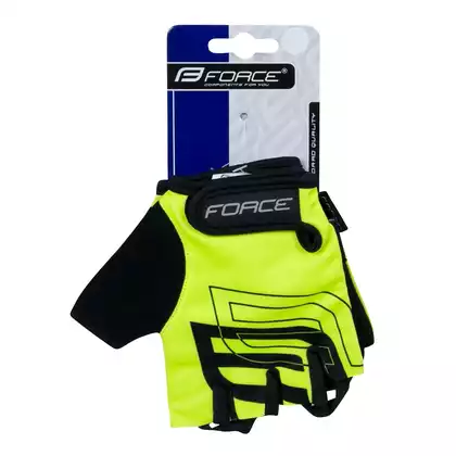 FORCE SPORT rękawiczki rowerowe fluorowe 905574