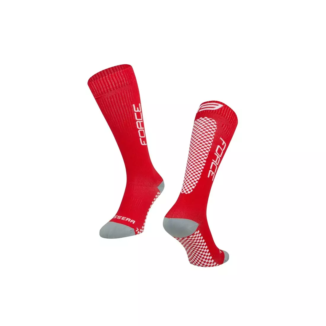 FORCE TESSERA COMPRESSION kompresní ponožky, Červené