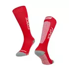FORCE TESSERA COMPRESSION kompresní ponožky, Červené