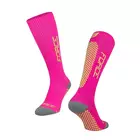 FORCE TESSERA COMPRESSION kompresní ponožky, růžový