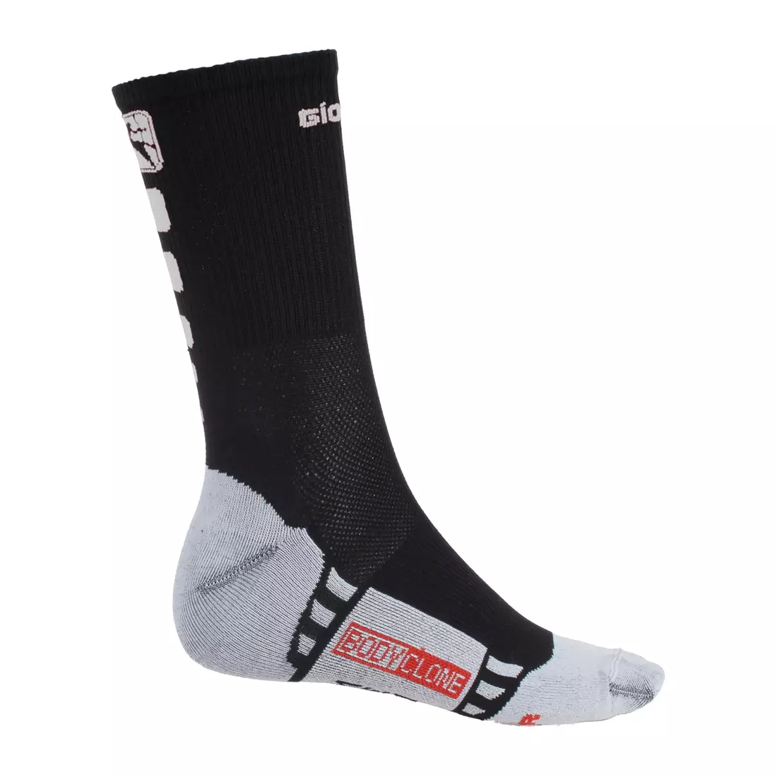 GIORDANA FR-C TALL SOCKS černobílé cyklistické ponožky