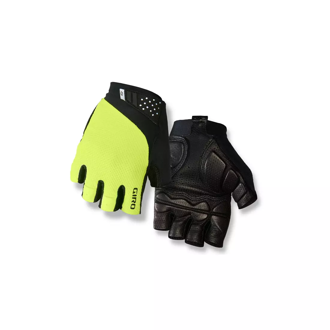 GIRO MONACO II cyklistické rukavice, černo-fluorově žlutá