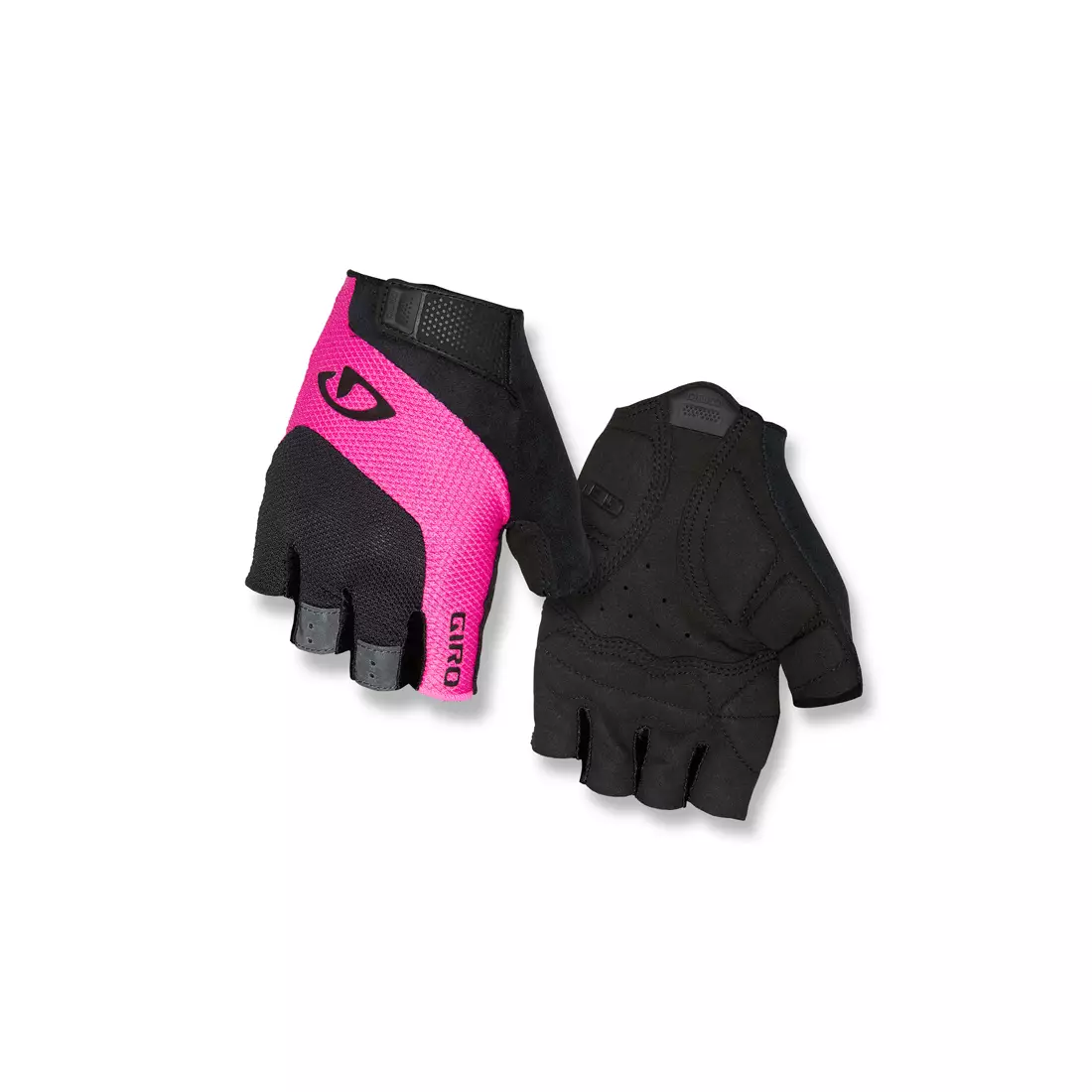 GIRO TESSA GEL dámské cyklistické rukavice, černé a růžové