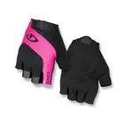 GIRO TESSA GEL dámské cyklistické rukavice, černé a růžové