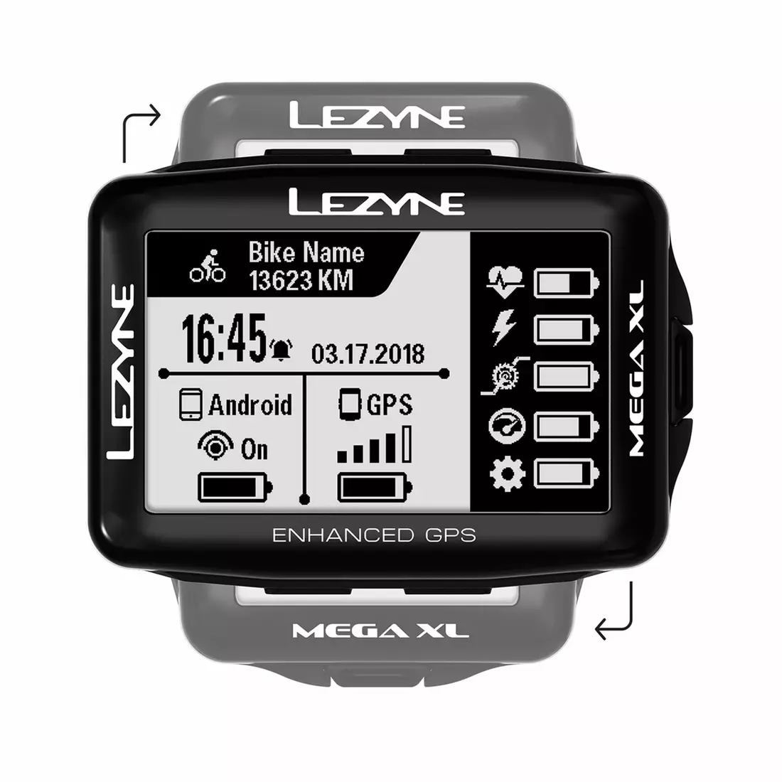 LEZYNE MEGA XL GPS HRSC Loaded, cyklocomputer