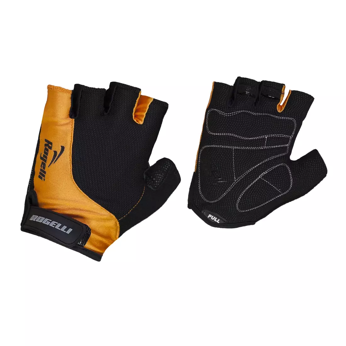 Pánské cyklistické rukavice ROGELLI BIKE PRESA 006.356, černé a oranžové